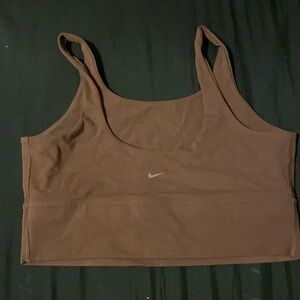 Brown Nike sports bra. Size medium.